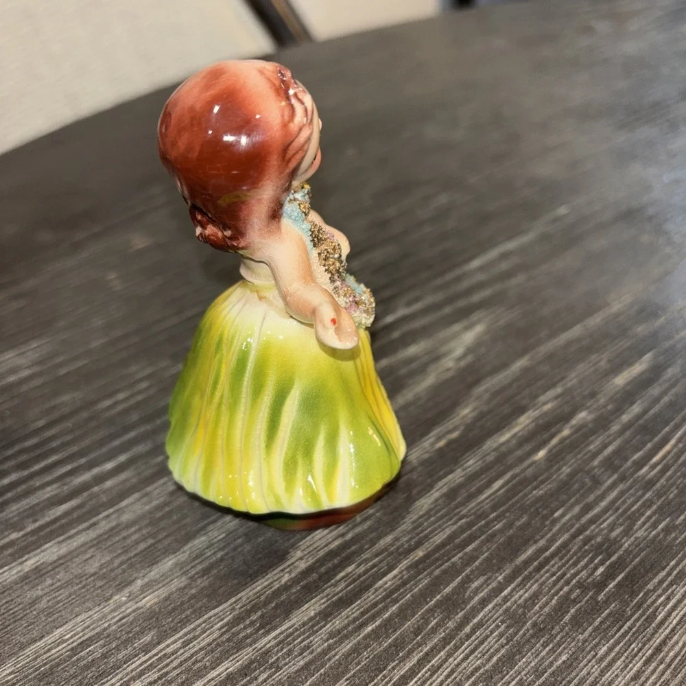 Vintage Josef Originals‎ Hawaiian Hula Girl Figurine Spaghetti Trim NICE